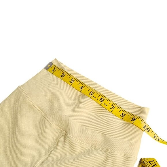 Spiritual Gangster Womens Love Sculpt Legging, Ribbed, Athletic,Yellow,Size XS/S - Picture 3 of 10